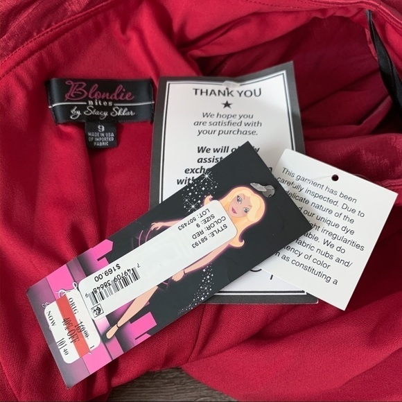 Blondie Nites Textured Satin One Shoulder Dress - Picture 7 of 8